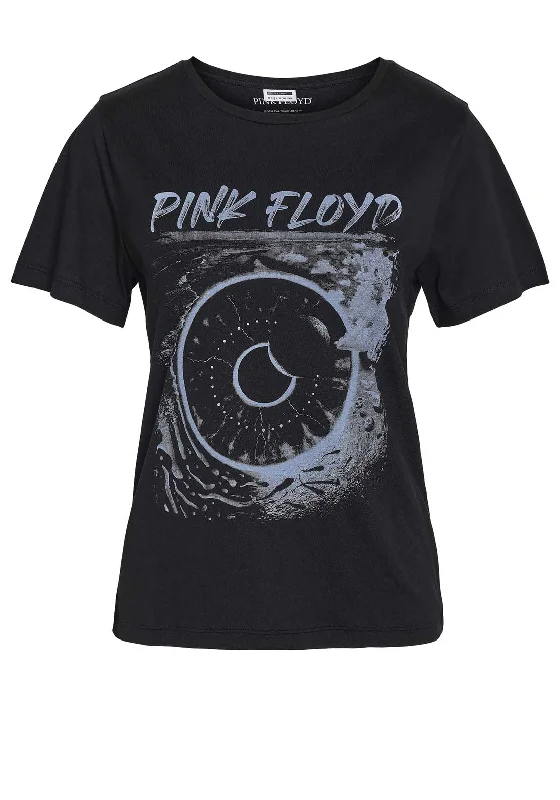 Noisy May Nate Pink Floyd T-Shirt, Black Rayon Fabric Velvet Fabric Corduroy Fabric