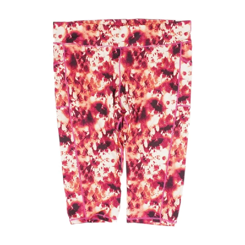 Pink Tie Dye Leggings Trendy Mesh Leggings