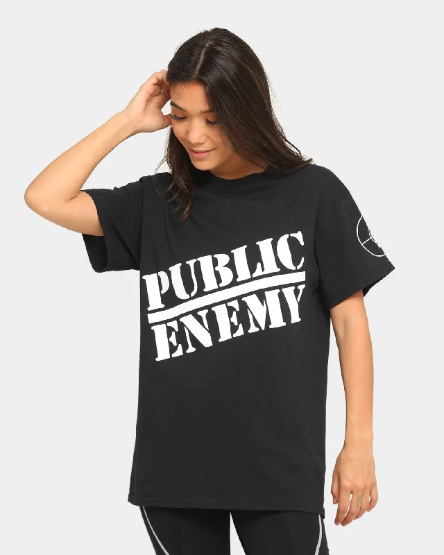 Public Enemy Public Enemy Short Sleeve T-Shirt Black Polka Dot Checkered Tartan