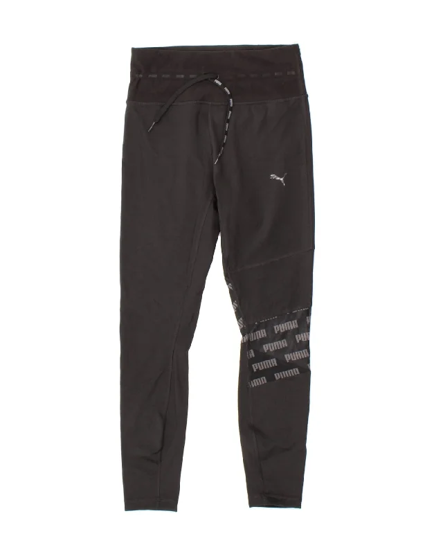 PUMA Womens Graphic High Waist Leggings UK 4 XS Black Polyester Casual Sporty Leggings PUMA Womens Graphic High Waist Leggings UK 4 XS Black Polyester Casual Sporty Leggings