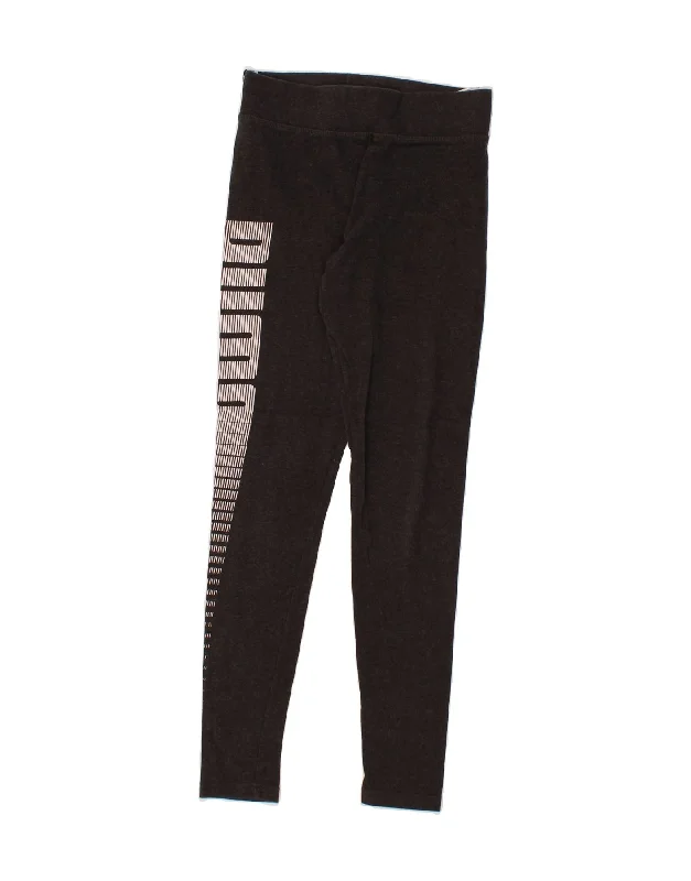 PUMA Womens Graphic Leggings UK 10 Small Grey Cotton Comfortable Tummy Shaping Leggings PUMA Womens Graphic Leggings UK 10 Small Grey Cotton Comfortable Tummy Shaping Leggings