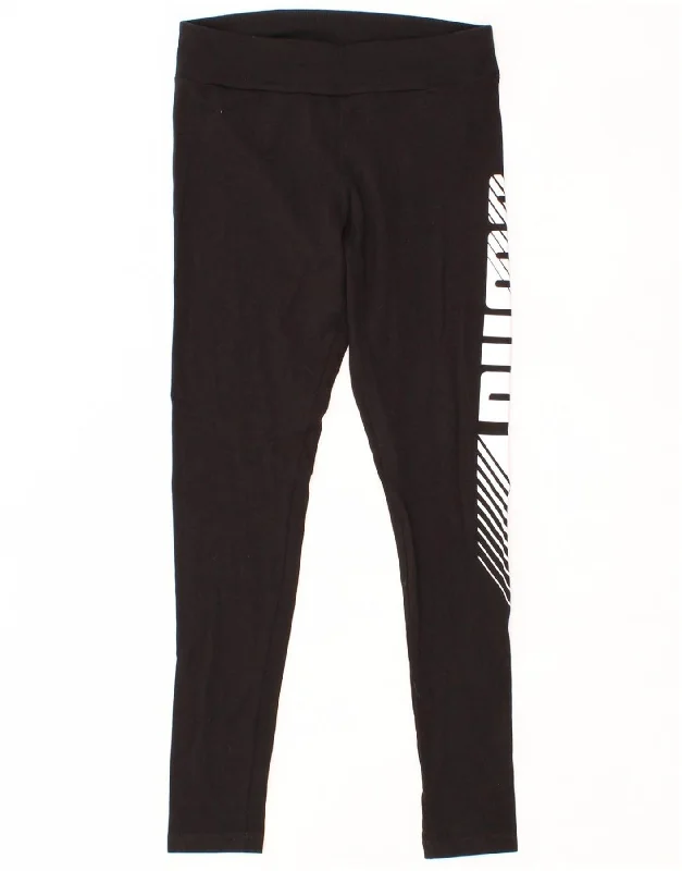 PUMA Womens Graphic Leggings UK 8 Small Black Cotton Comfortable Tummy Shaping Leggings PUMA Womens Graphic Leggings UK 8 Small Black Cotton Comfortable Tummy Shaping Leggings