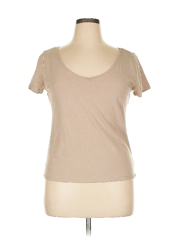Short Sleeve T Shirt Thin T-Shirt Open Front Quick Dry
