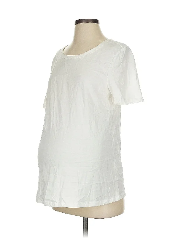 Short Sleeve T Shirt Spandex Blend Rayon Blend Denim Blend