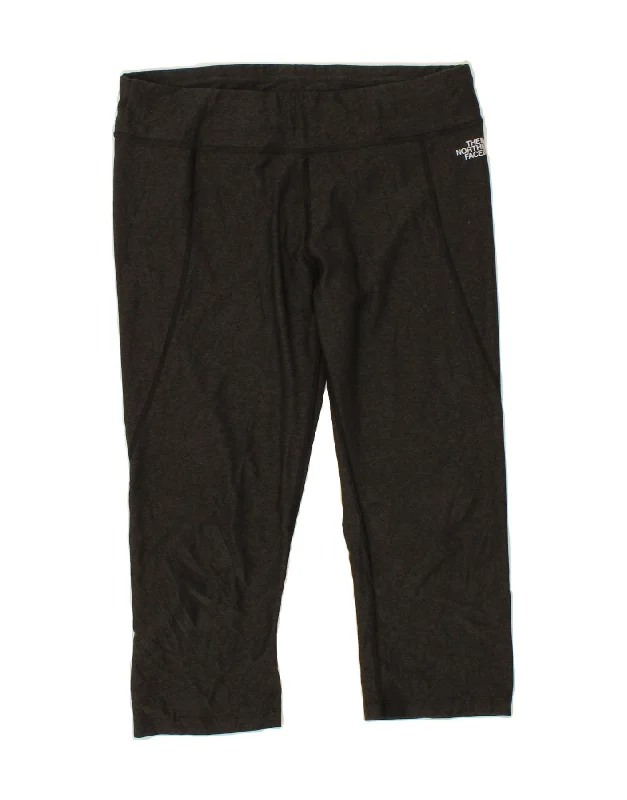 THE NORTH FACE Womens Capri Leggings UK 14 Large Grey Polyester Trendy High-Waist Tummy Control Leggings THE NORTH FACE Womens Capri Leggings UK 14 Large Grey Polyester Trendy High-Waist Tummy Control Leggings
