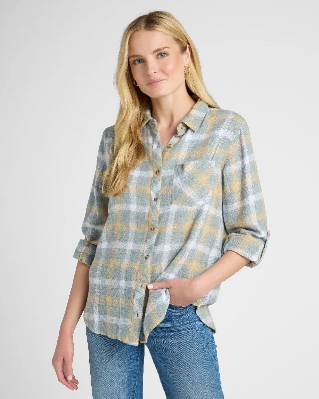 Saige Plaid Shirt Jersey Fabric Tulle Fabric Batik Fabric