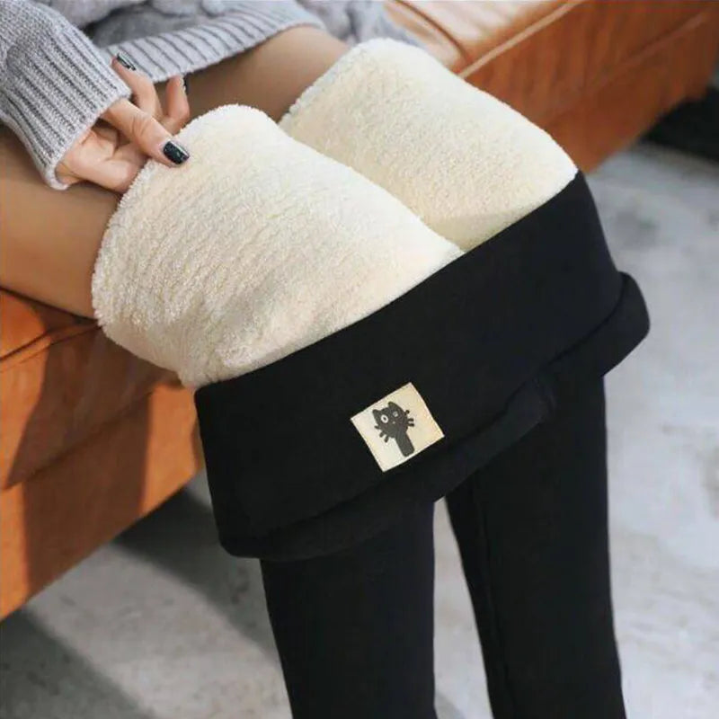 Winter Women Leggings Fleece Lined Velvet Keep Warm Pants High Waist Leggings Cozy Textured Workout Leggings Winter Women Leggings Fleece Lined Velvet Keep Warm Pants High Waist Leggings Cozy Textured Workout Leggings