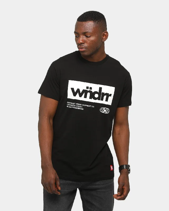 WNDRR Manifest Custom Fit T-Shirt Black Jersey Fabric Tulle Fabric Batik Fabric