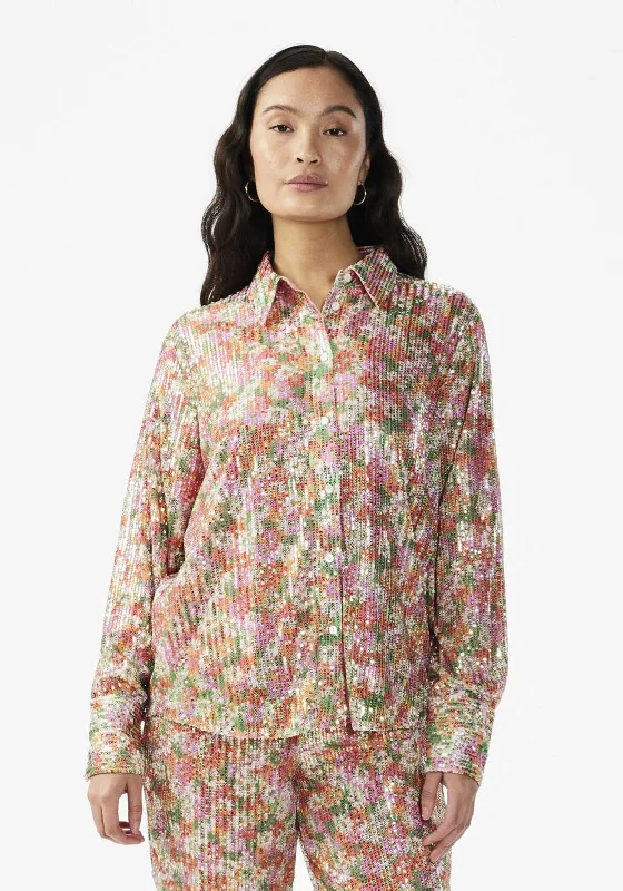 Y.A.S Kaia Sequin Floral Shirt, Sandshell Faux Fur Fabric Real Fur Fabric Shearling Fabric Y.A.S Kaia Sequin Floral Shirt, Sandshell Faux Fur Fabric Real Fur Fabric Shearling Fabric