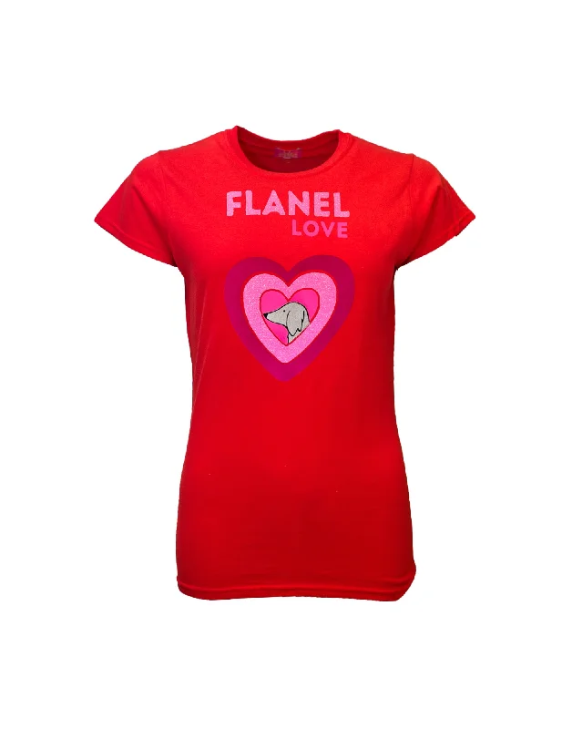 Flanel Love T-shirt Polka Dot Checkered Tartan