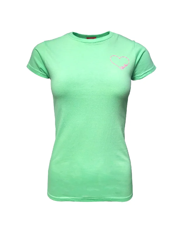 Hint of Mint T-shirt Chenille Blend Fleece Blend Nylon Blend