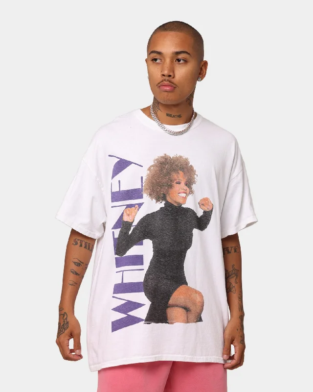 Whitney Houston Sitting T-Shirt White Cozy Warm Stylish